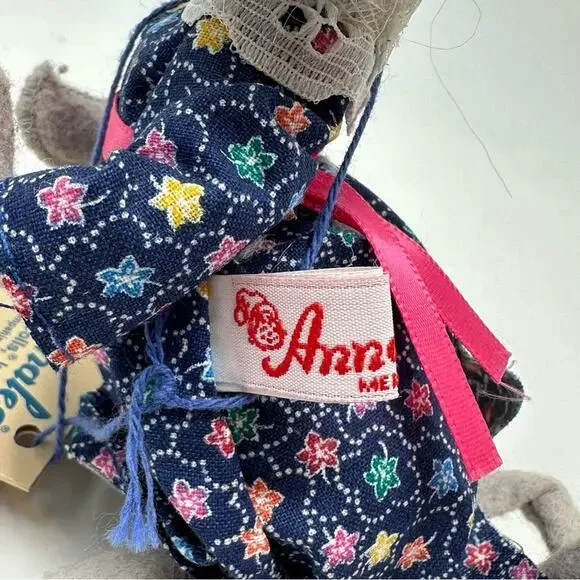 Vintage Annalee Granny Grandma Mouse Doll Plush w/ Glasses Mobilitee Collectible - Picture 6 of 11